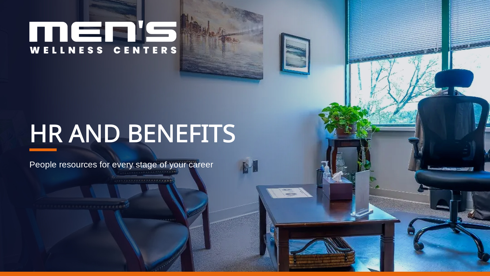 HR and Benefits SharePoint artwork for Men's Wellness Centers