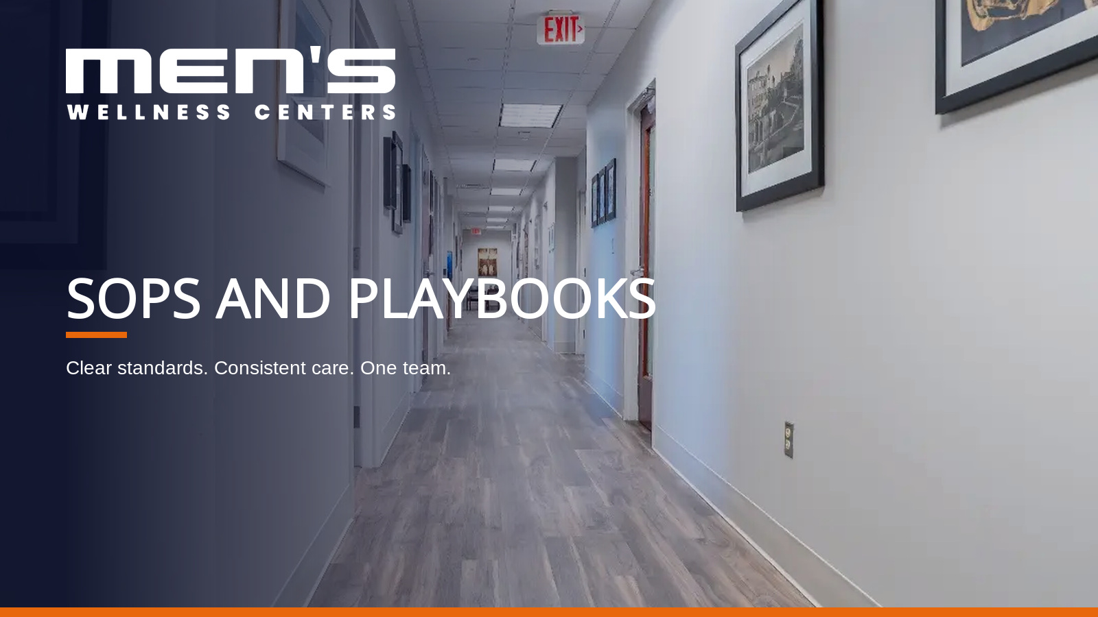 SOPs and Playbooks SharePoint artwork for Men's Wellness Centers